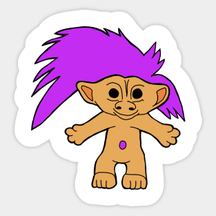 Purple troll Sticker